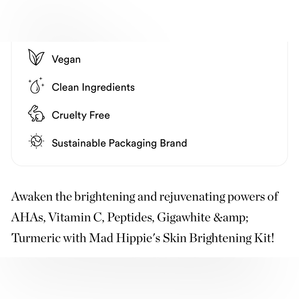LAST 1! MadΒ Hippie Skin Brightening Kit Trio ππͺ Vitamin C Serum Exfoliating - Picture 4 of 8